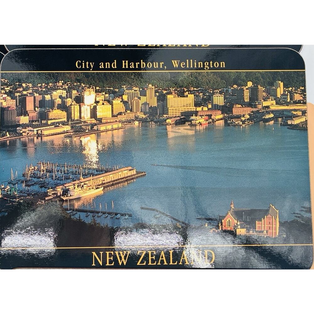 Jason Placemats 6 New New Zealand Picturesque Sites Cork Backed - Picture 6 of 11